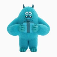 مجسمه هیولای آبی